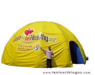 Inflatable Dome Tent - Learn to Be Healthy